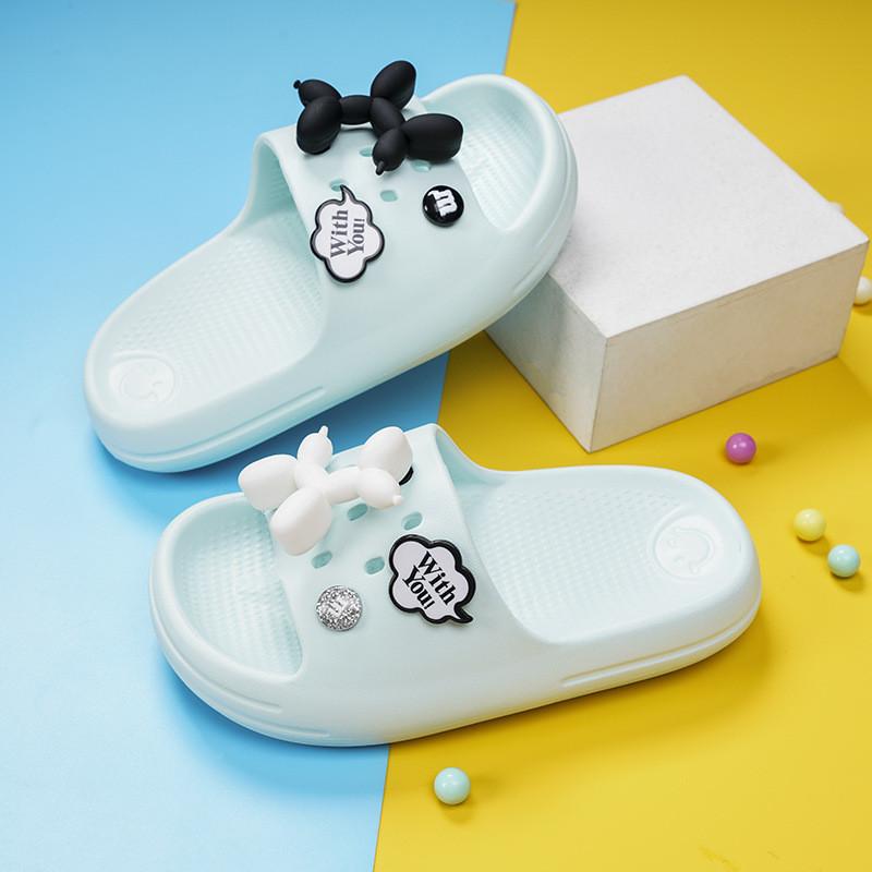 Practical Cute And Summer Slippers For Kids Cartoon Dog Design Eva Nonslip Shoes