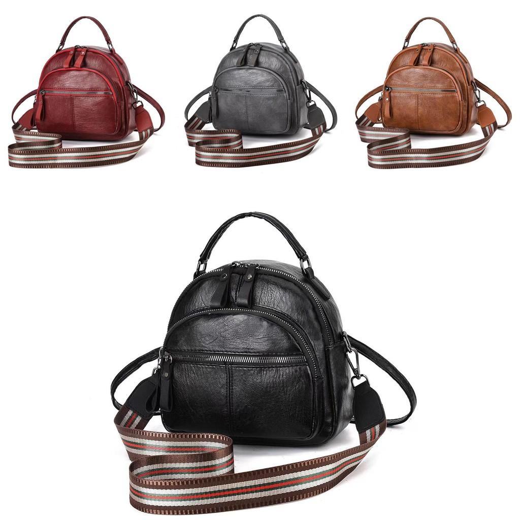 Stylish Versatile Pu Leather Shoulder Bag With Multiple Compartments For Daily Use