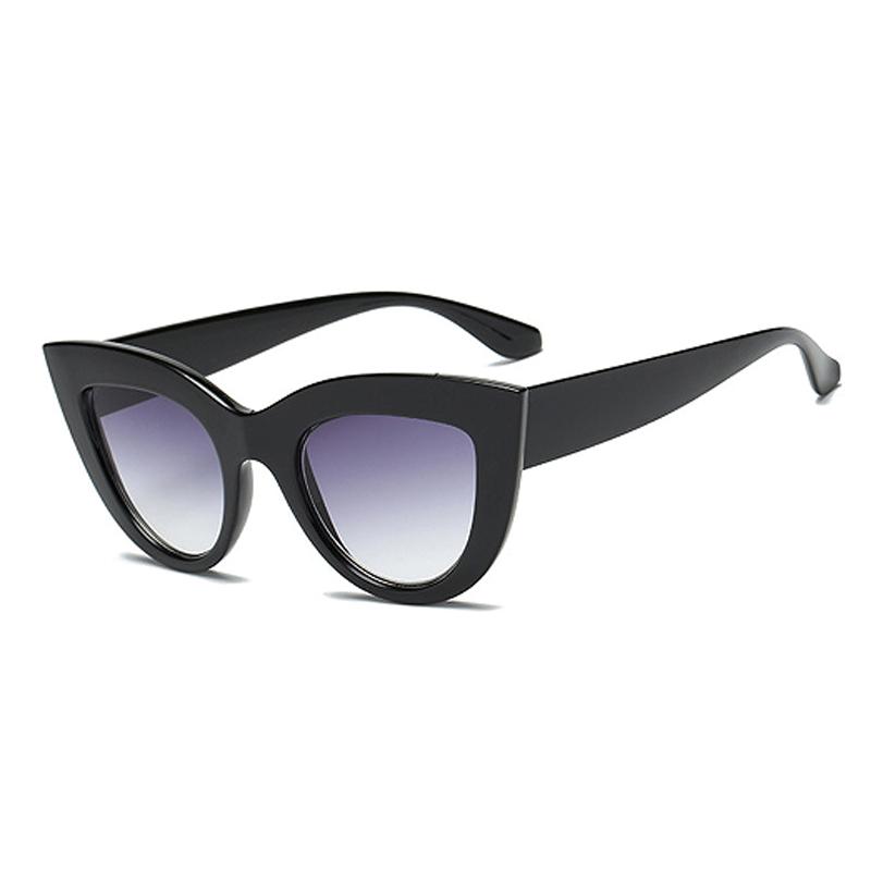 New Retro Cat-eye Sunglasses For Women Face-shaping Versatile Sunglasses Fashionable And Trendy Sunglasses 12121