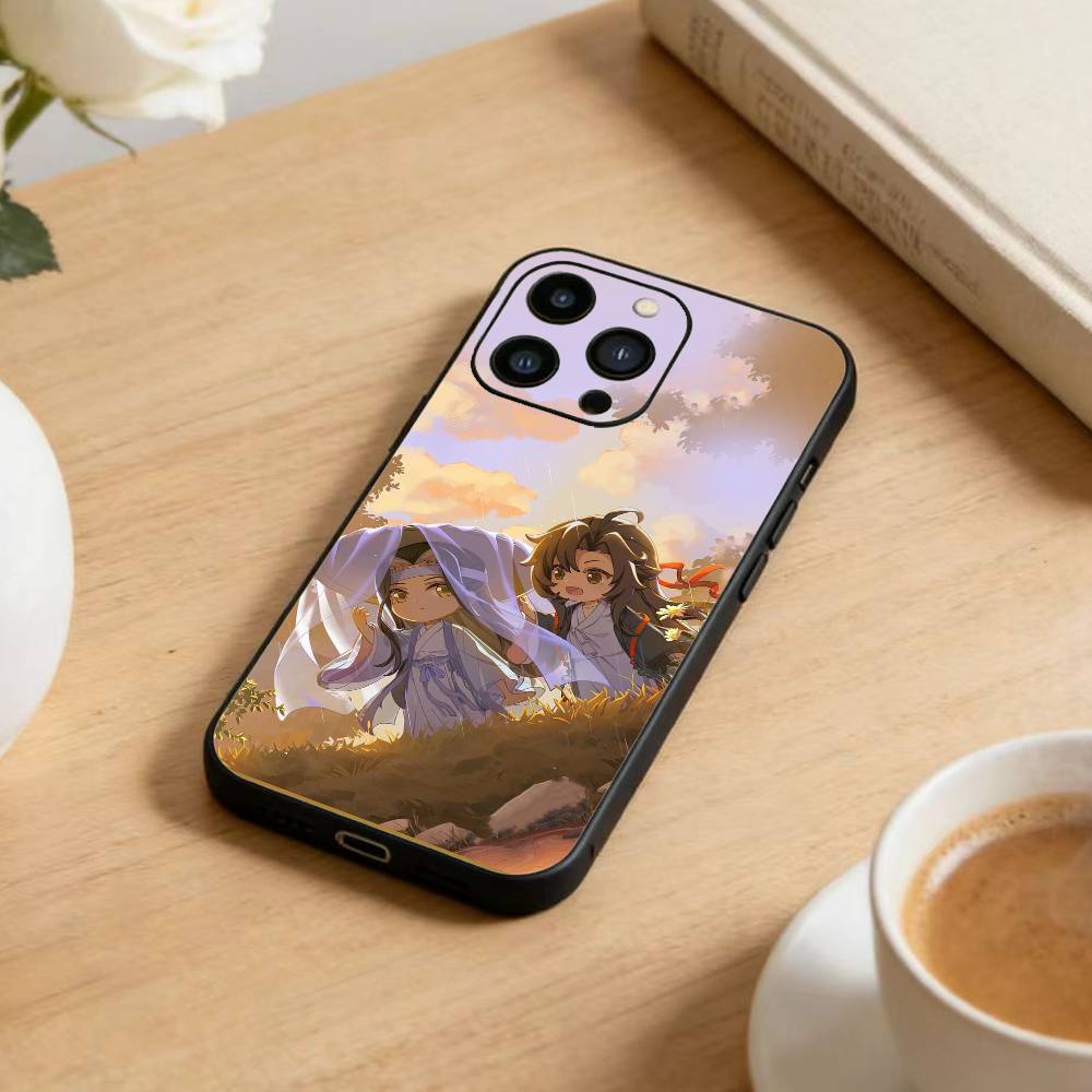 Grandmaster U-Demonic Cultivation Phone Case For iPhone17,16,15,14,13,12 Plus,Max Soft Silicone Black Cover
