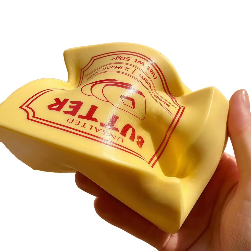Stressabbau-Spielzeug Butterweich Langsam zurückfedernd Butterstick Quetschspielzeug Realistische Butterstangen Fidget Toy Zur Linderung von Angstzuständen