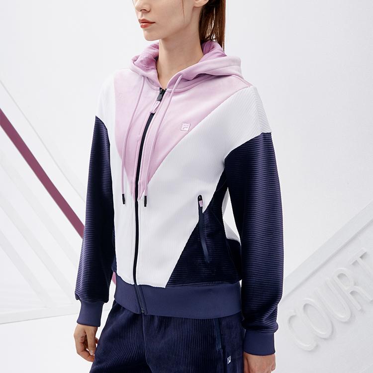 New FILA Athletics Jackets Women's Bellflower Purple A11W243502FVT
