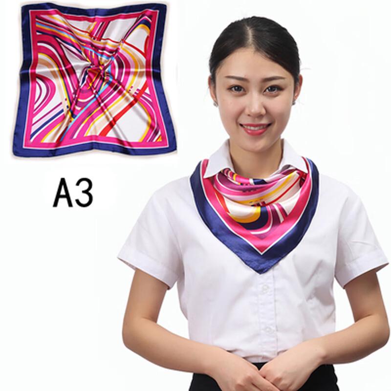 Professional Imitation Silk Square Scarf - 5 Pack