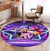 Tappeto Rotondo con Motivo KPop Demon Hunters, Tappetino da Interno/Esterno, per Picnic, Sala Giochi, Camera da Letto, Ufficio, Soggiorno, Tappeto Decorativo per la Casa, Regalo di Compleanno