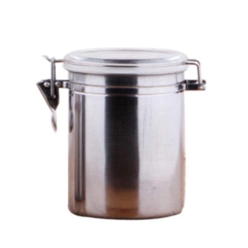 Nerezová ocel Utěsněná Průhledná Nádoba na Skladování Káva Čaj Nádoba odolná proti vlhkosti Nádoba na Skladování pro Uchování Sušeného Ovoce