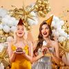 121PCS white and gold latex balloon set suitable for birthday parties, weddings, Valentine's Day party decorations