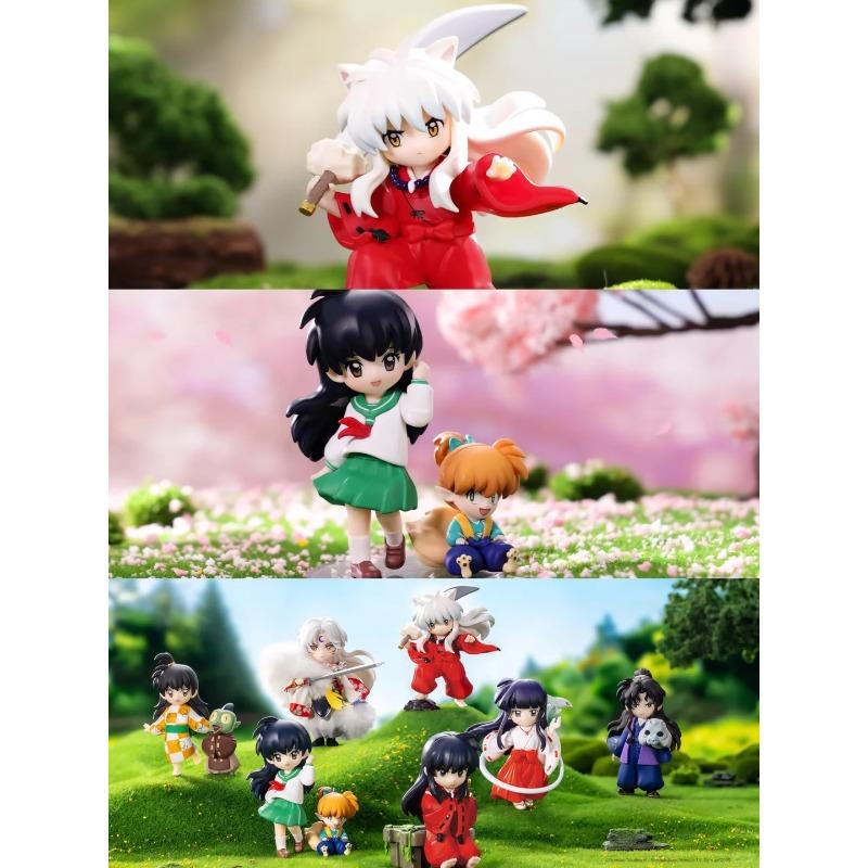 POPMART GONG Inuyasha Sengoku Journey Series Kikyo Sesshomaru Set Collectible PVC Anime Action Toy Art Figure Gift