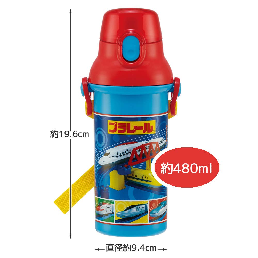 Skater Antibacterial Plastic Water Bottle 480ml Plarail 21 Made In Japan Children's Ag+ PSB5SANAG-A