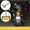 Motorcycle Tail Light Motorcycle License Plate Driving Light Quick-Release Vibration-Resistant Rear Lamp Waterproof Brake