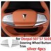 Car Steering Wheel Button Trim Light Transmission Switch Cover for Deepal S07 S7 SL03 Interior Accessories 2023 2024 2025