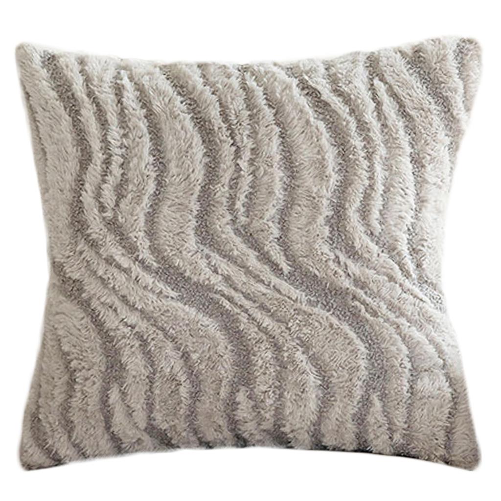 High End Water Wave Pattern Cushion Cover Durability Plushes Pillowcase Perfect for Home and Office Setting 45x45cm