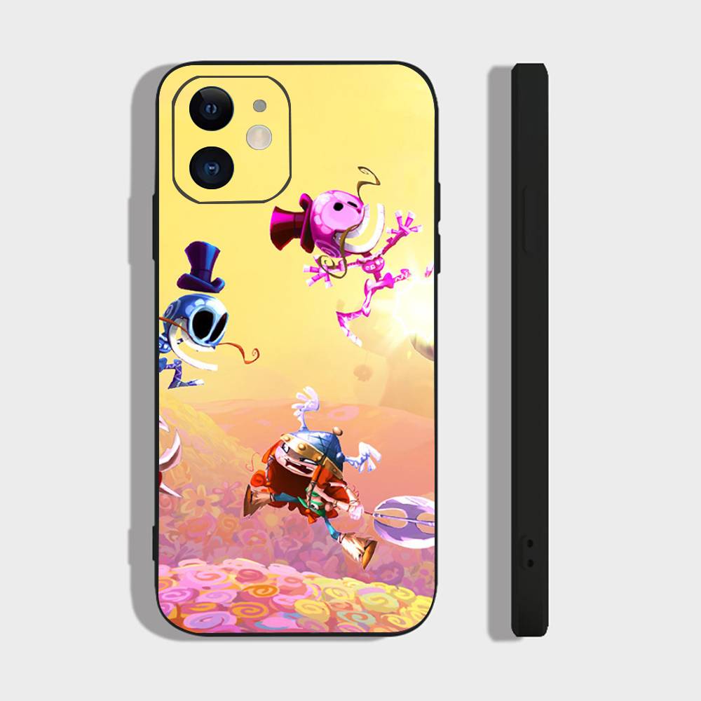 Anime R-Rayman Legends Phone Case For IPhone 17 Air 16 15 14 13 Pro Max 11 12 Black Silicone Cover
