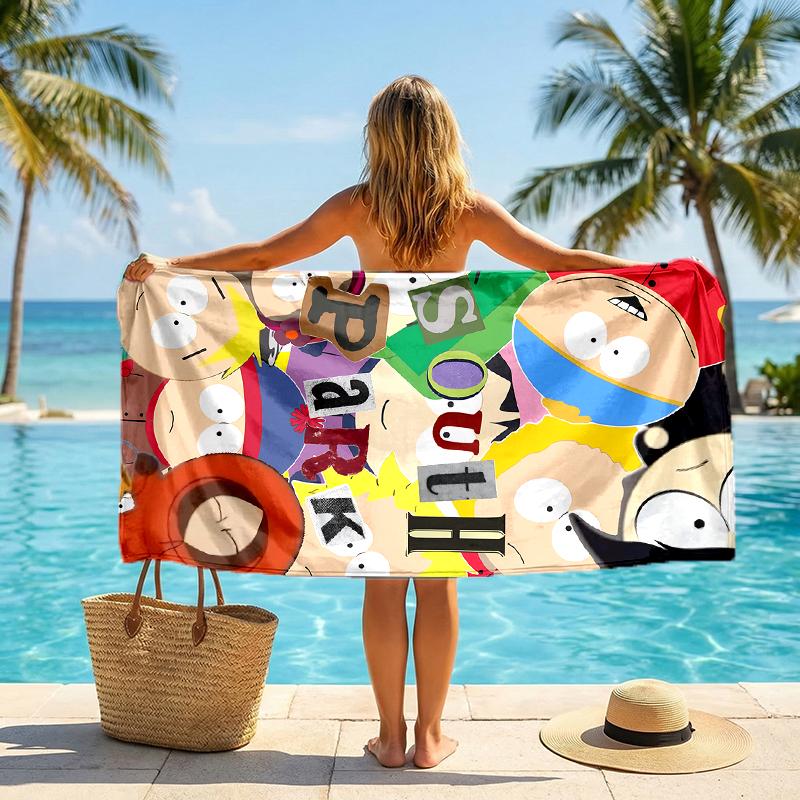 South Park Fashion Beach Towel: Ideal for Summer Adventures Soft, Absorbent and Quick Drying Suitable for Swimming and Bathing