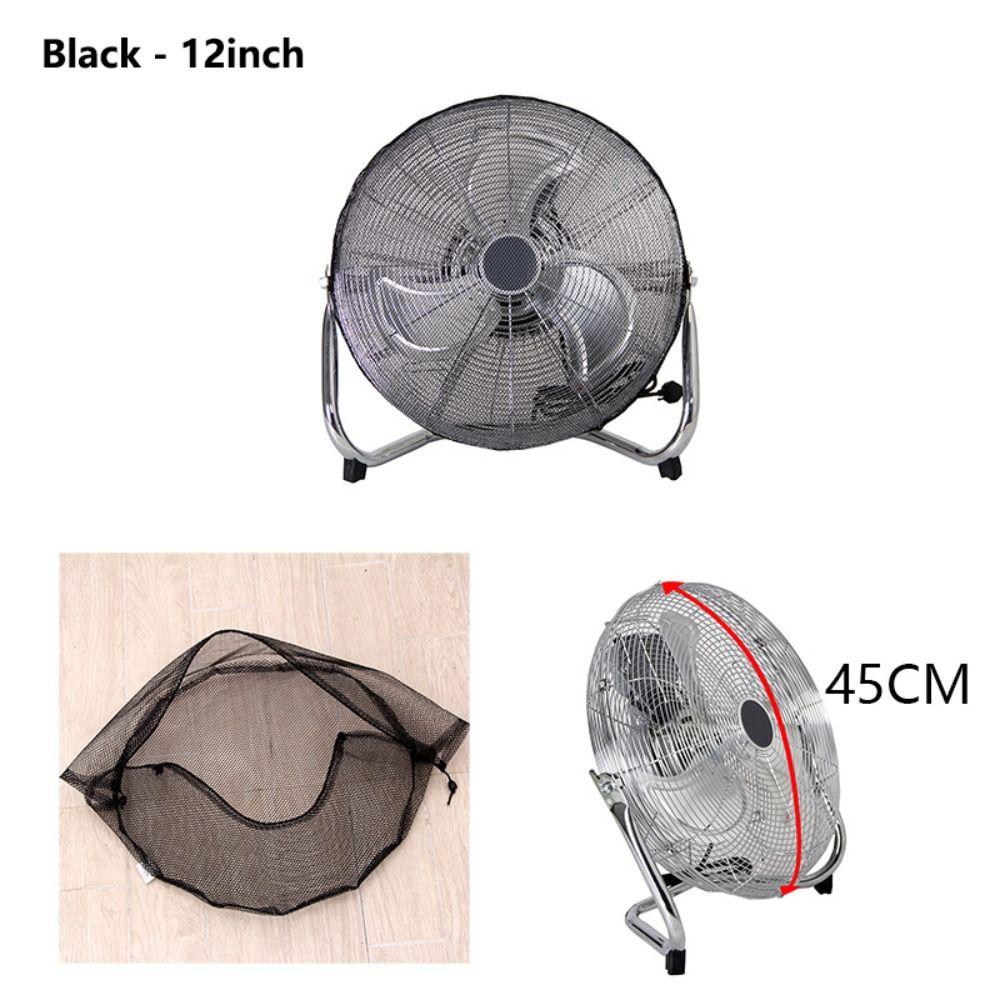 Atmungsaktive Netz-Bodenventilator-Schutzhülle Waschbare Ventilatorabdeckung Haustiersicherer Ventilatorschutz Zuhause