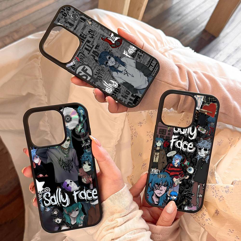 Fashion S-Sally Face Thriller Game Phone Case Hard Plastic Phone Case For Iphone 17 Air 16 15 14 13 12 11 Pro Max PC TPU