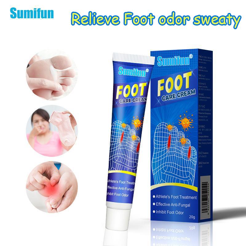 Sumifun 20/40/100 ML Household Foot Odor Cream Ointment Foot Care Discomfort Care Beriberi Foot Exercise Foot Sweat Odor Cleaning Refreshing.