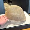 Breathable Woven Beret Cap Solid Color Artist Hat Fashion Korean Style Beret  Casual Wear