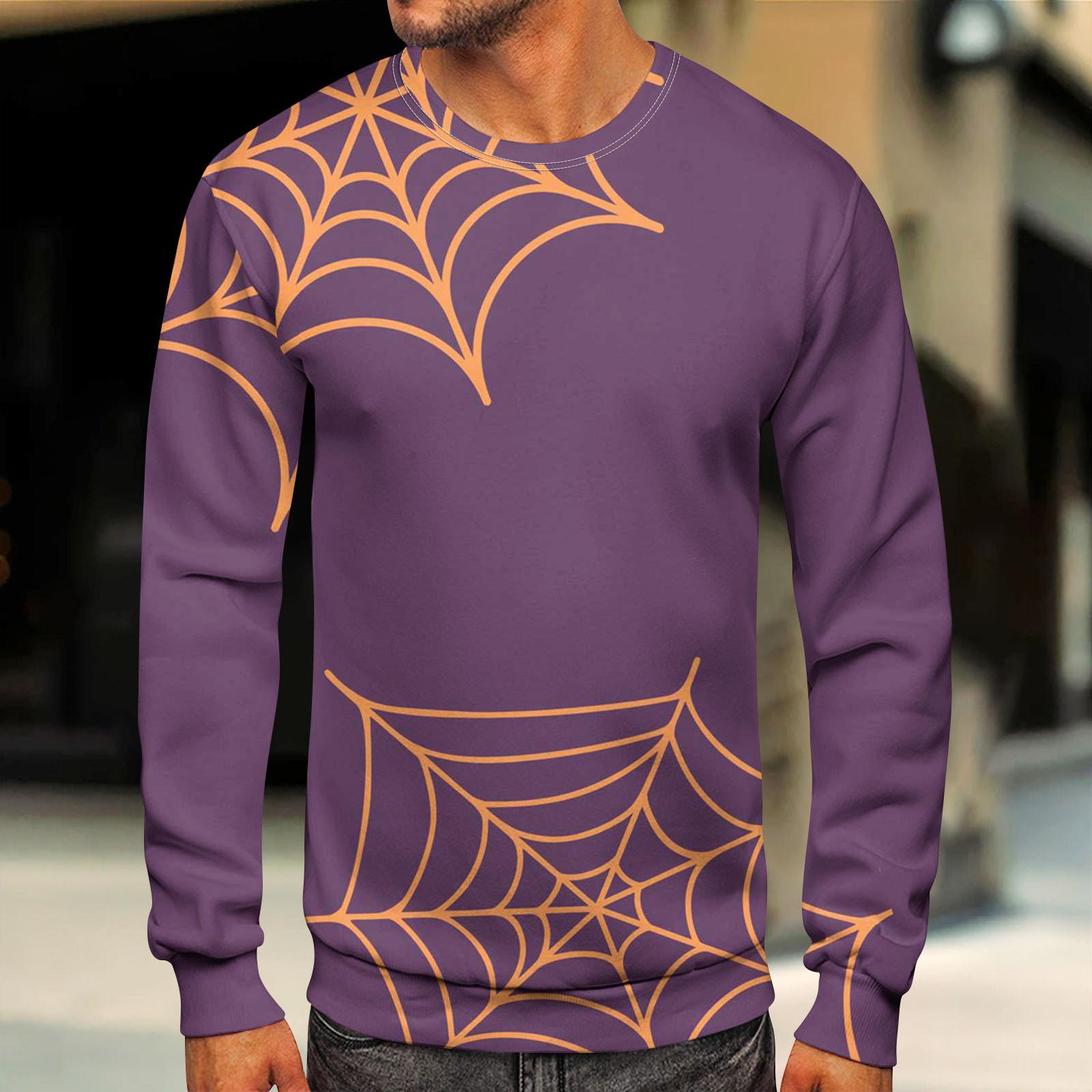 

Мужские топы с круглым вырезом, мужской повседневный модный пуловер с длинным рукавом и круглым вырезом S