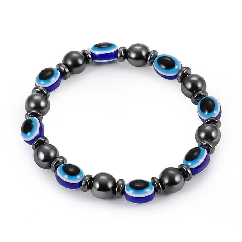 Weight Loss Bracelet Round Beads Stretch Bracelet For Unisex Men Women Anti-Fatigue Magnetic Therapy Earrings Bracelets