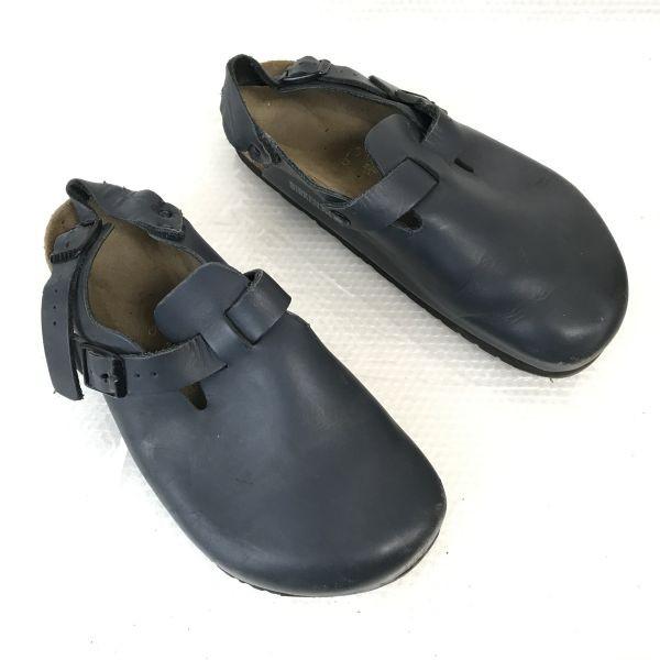 Birkenstock Comfort Sandals 40 26.0 Navy Slip-on Germany(USED)