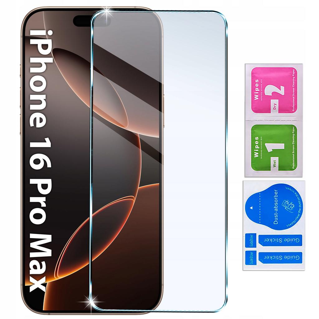 Case for iPhone 16 Pro Max ARMOR SLIDE RING REINFORCED BACK + 9H GLASS