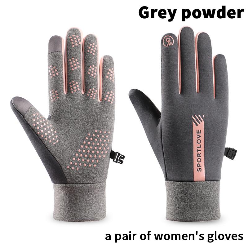 Rękawiczki zimowe męskie damskie rowerowe antypoślizgowe termiczne polarowe odporne na zimno wiatroodporne wodoodporne ciepłe outdoorowe do biegania narciarskie mitenki