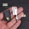Miniature Portable Fixed Blade Knife with Colored Wood Handle for Package Opening and Unboxing