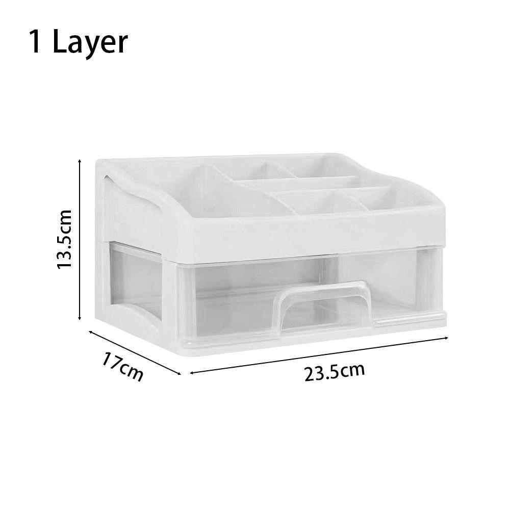 1Pcs Plastic Display Rack Desktop Storage Case Organize Shelves Jewelry Box Cosmetics Storage Box