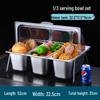 Stainless Steel Food Display Pan with Lid