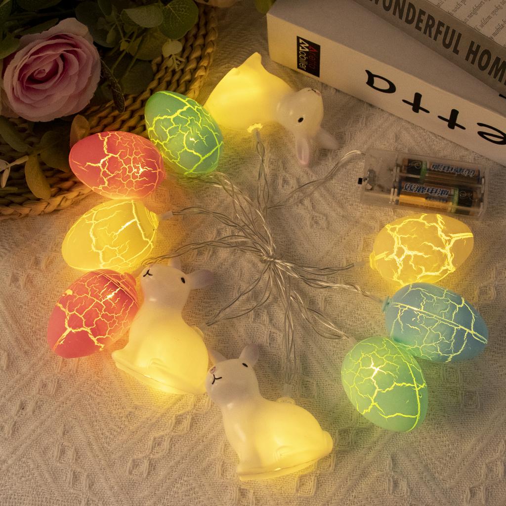 60cm Easter LED Birch Light Tree Decorations For Home Table Easter Egg Ornament Hanging Organic Tree Happy Easter Party Supplies