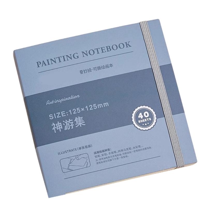 Tearable Drawing Notebook Tearable Paint Book Small Drawing Book Art Supplies Sketch Book for Outdoor Travel Projects