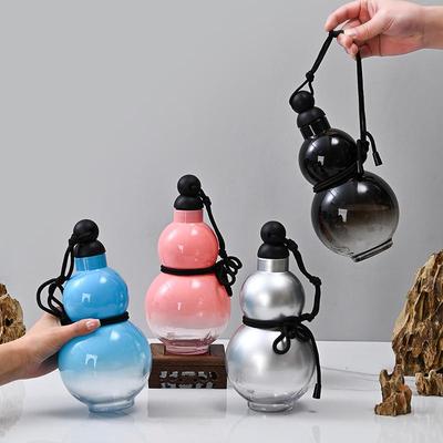 Lila Qi Sonnenaufgang Wukong Kürbisflasche - Tragbarer Wasserbecher im Nationalstil