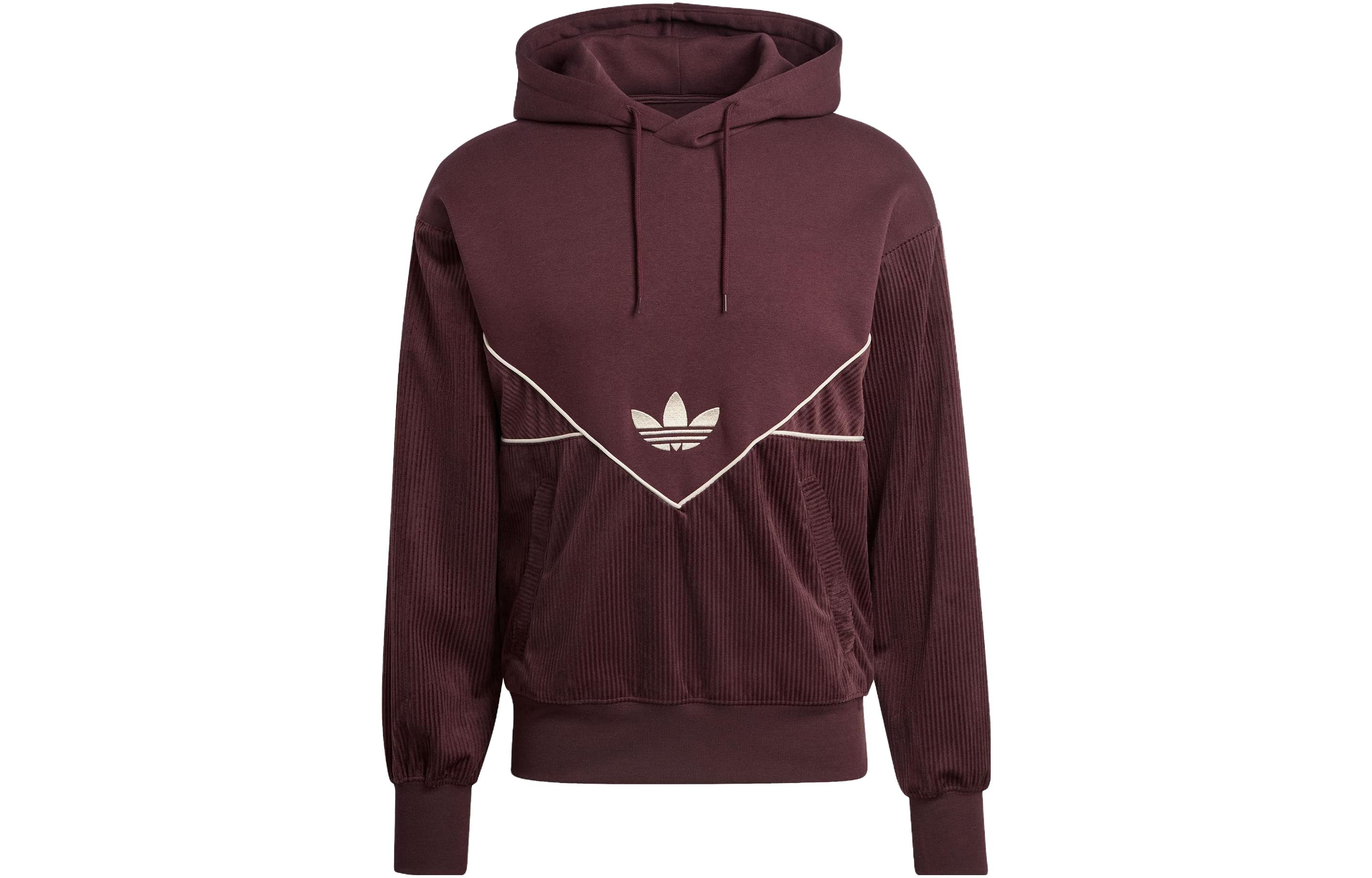 Adidas Originals Sweatshirts Men s Dark Gray Brown Hooded Moderate Regular II5788 S
