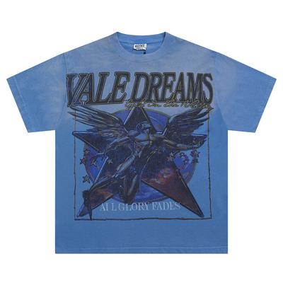 V532 Vale Forever DREAM Dolina Sportowa CHWAŁA Vintage Letnia Uliczna Modny T-shirt