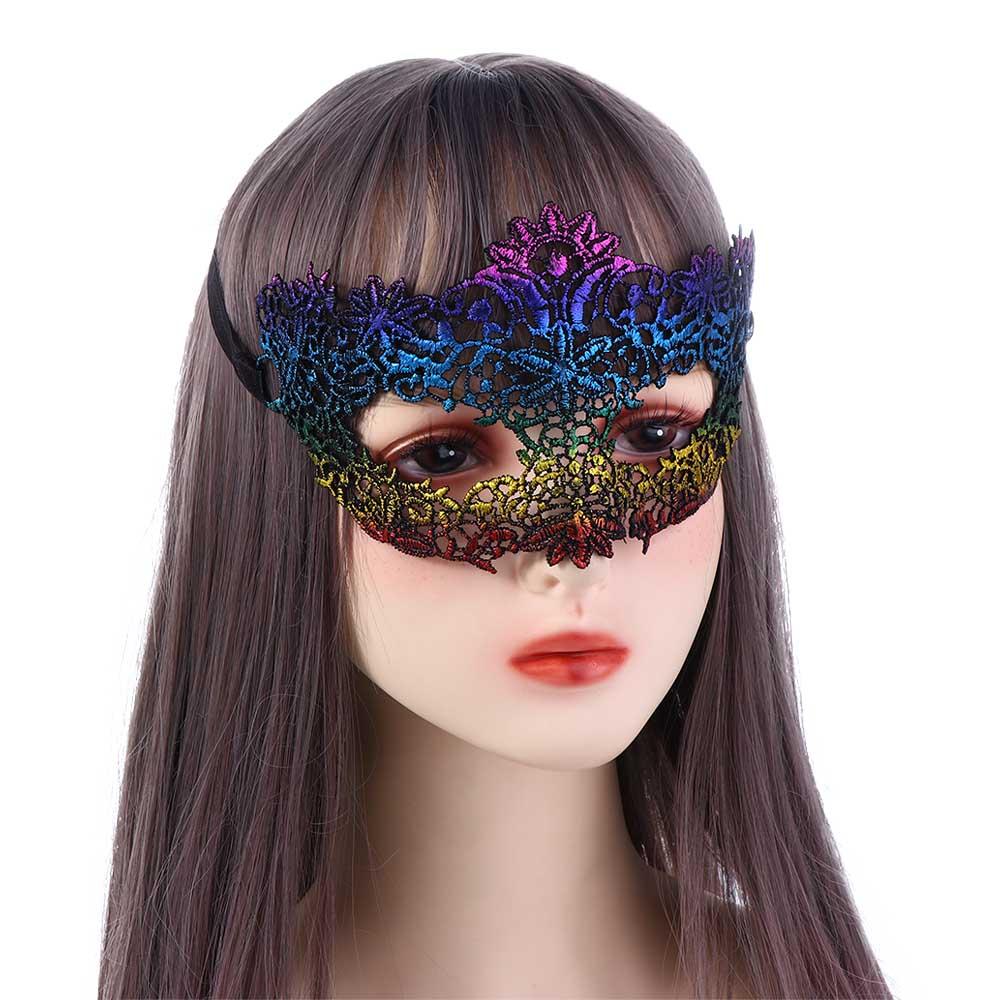 Props Face Mask Masquerade Costume Bronzing Dance Masks Lace Masquerade Party Supplies Venice Mask