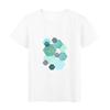 Aesthetic Geometry Graphic Harajuku Tshirts Fashion Simplicity Art Women T Shirt Casual Round Neck T Shirts