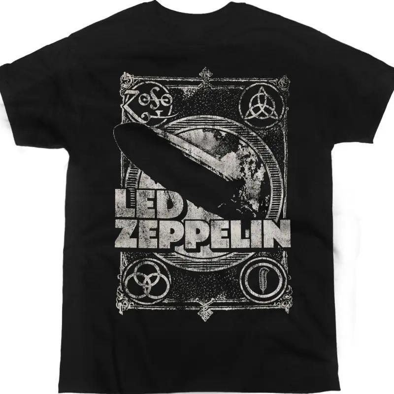 Led Zeppelin Icarus Logo Graphic Unisex Cotton 2026 Summer New Men Rock Style Fashion Streetwear T-shirt Streetwear Harajuku Fashion Oversized Top