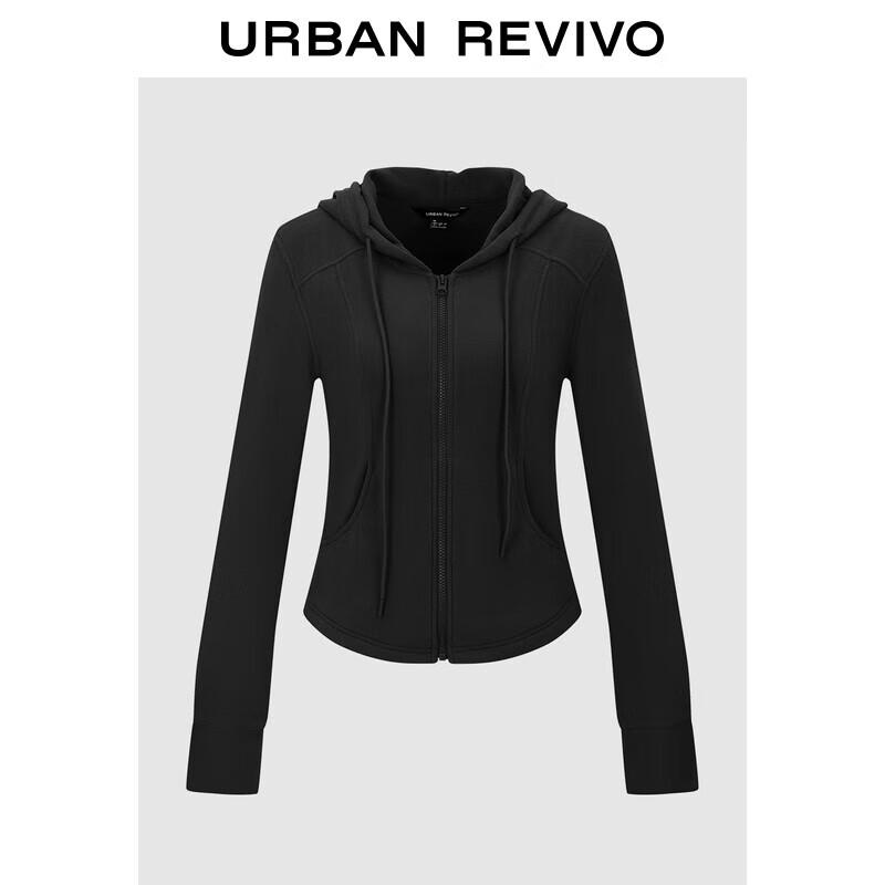 

UR Women s Outdoor Hooded Drawstring Zipper Jacket XS