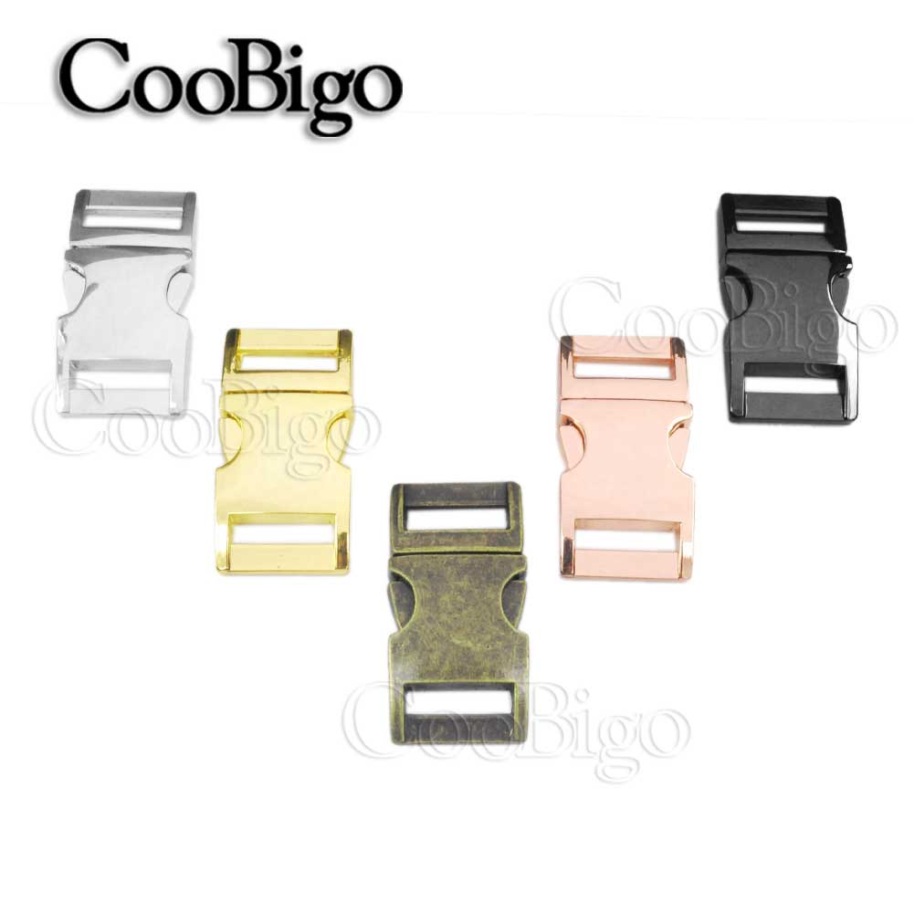 50pcs Quick Release Buckle Curved Paracord Buckles DIY Webbing Bracelet Outdoor Backpack Pets Collar Craft Accessories 5/8"