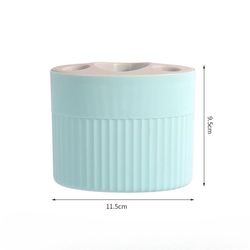 1pc Modern Plastic Toothbrush and Toothpaste Holder Set - Freestanding Toothbrush Organizer for Bathroom Accessories