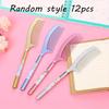 12Pcs 0.5mm Stationery Comb Gel Pen Plastic Cartoon Water-based Pen School Supplies Signature Pen Back To School Season