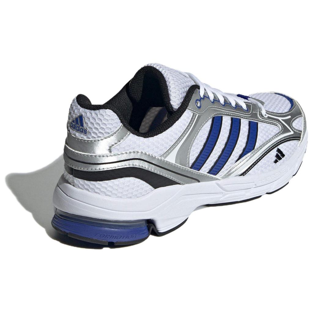 Adidas Spiritain 2.0 Pu Fabric Synthetic Leather Comfortable Versatile Low-Top Dad Shoes Unisex Sneakers Blue Black Silver JI2835