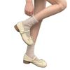 Autumn Evening Breeze Thick Heel Soft Sole Small Single Shoes Women's 2025 New French Round Head Shallow Mouth with Skirt Doudou Shoes