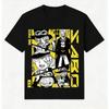 T-shirt Unisex Shanks Capelli Rossi One Piece 2026 Estate Nuova Popolare Stampa Anime Casual Genitore-Figlio Manica Corta Moda