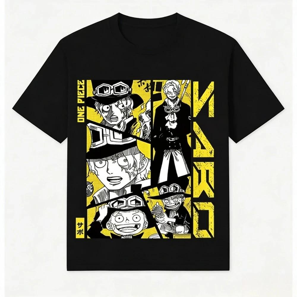 T-shirt Unisex Shanks Capelli Rossi One Piece 2026 Estate Nuova Popolare Stampa Anime Casual Genitore-Figlio Manica Corta Moda