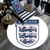 England Football   Round Rug, Non Slip Washable Circular Carpet For Living Room Bedroom Playroom, Sports Fan Decor, Holiday Birthday Gift