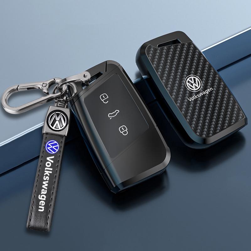 Für VOLKSWAGEN Neue Zinklegierung Leder Auto Schlüsselhülle Abdeckung Schale Für VW Volkswagen Magotan Passat B8 Skoda Superb Kodiaq A7 Auto Ke