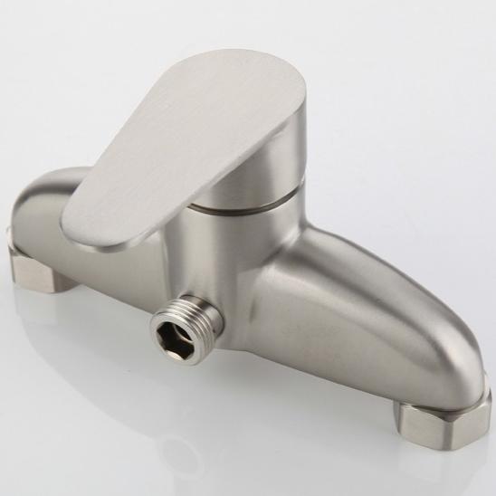 304 Stainless Steel Bathtub Shower Faucet Simple Single-function Cold and Hot Concealed Shower Head Set for Home Use
