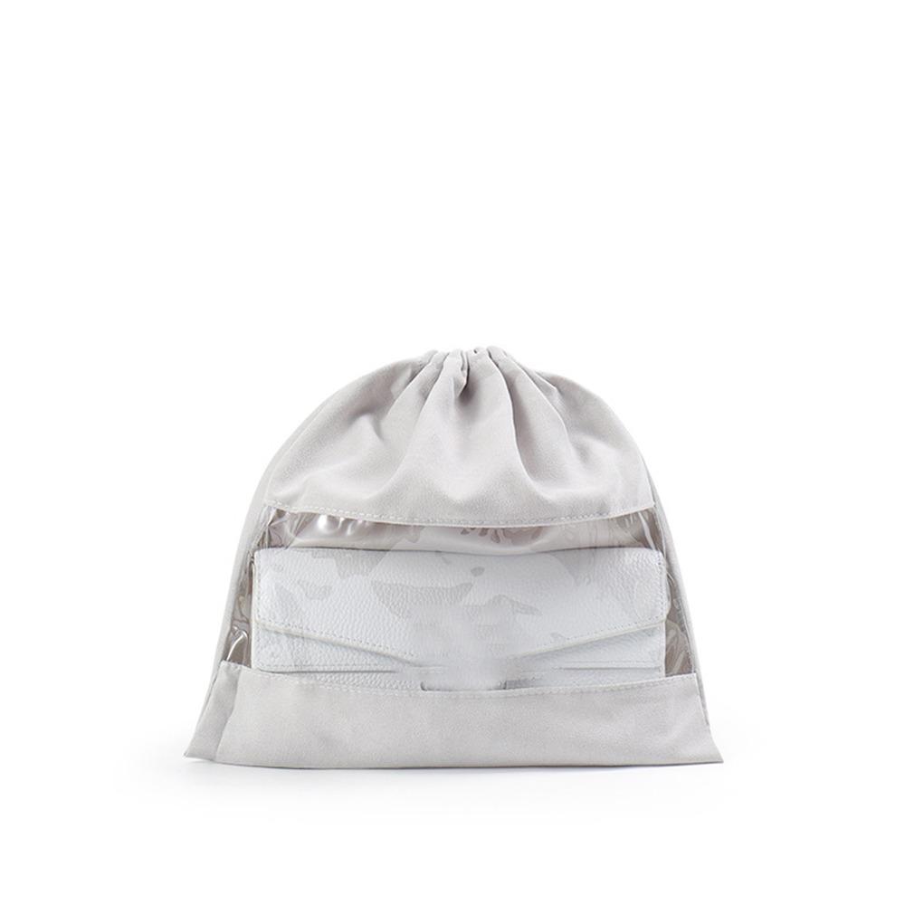 Visualisierungsfenster Handtasche Staubdichte Tasche Große Kapazität Ledertasche Aufbewahrungstasche