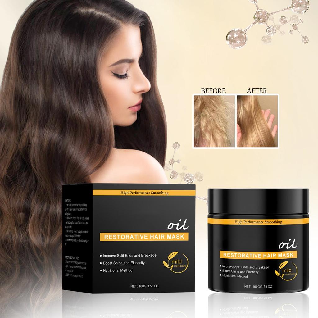 Hair Mask Hair Conditioning Mask For Dry, Damaged Or Coloured Hair Moisturizing Nourishing Keratin,100g